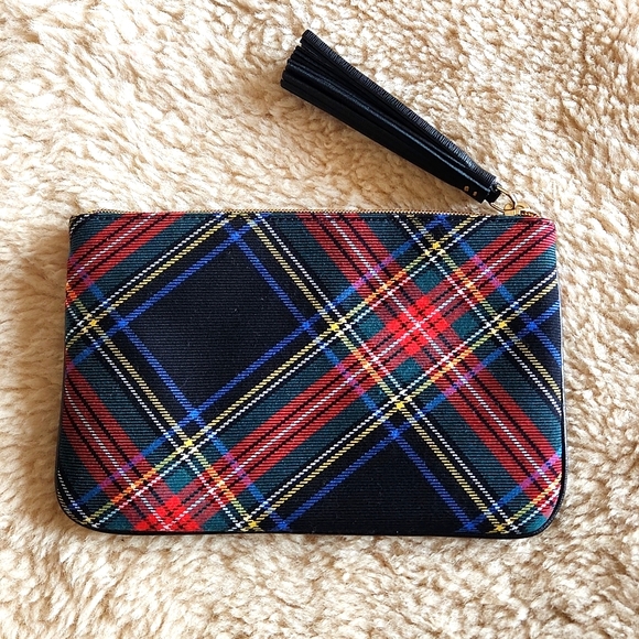 Gorgeous NWOT Dooney & Bourke Tartan Plaid Clutch 🖤💙❤️ - Picture 4 of 14